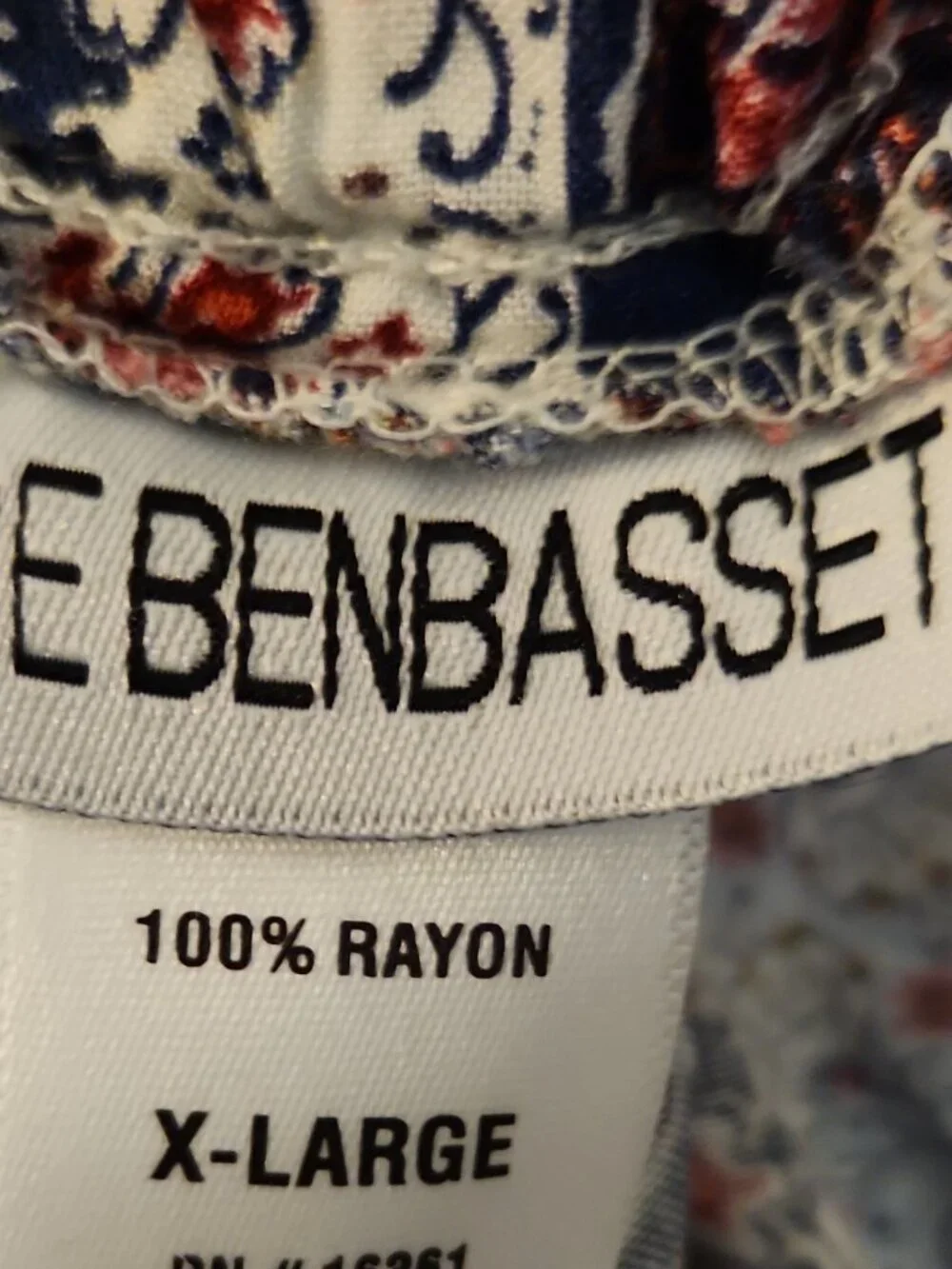 Joe Benbasset Women’s XL Floral Wide Leg Pants Multicolor Rayon Elastic Waist